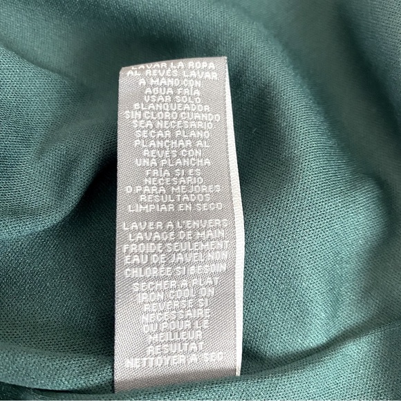 Sharagano Emerald Green Lace Overlay Sleeveless Midi Dress Size 12 - Picture 8 of 9